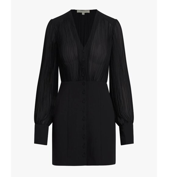 NWT Favorite Daughter Elegant Black Change Me Dress 0/6 Black Noir - Picture 4 of 6